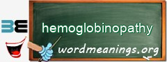 WordMeaning blackboard for hemoglobinopathy